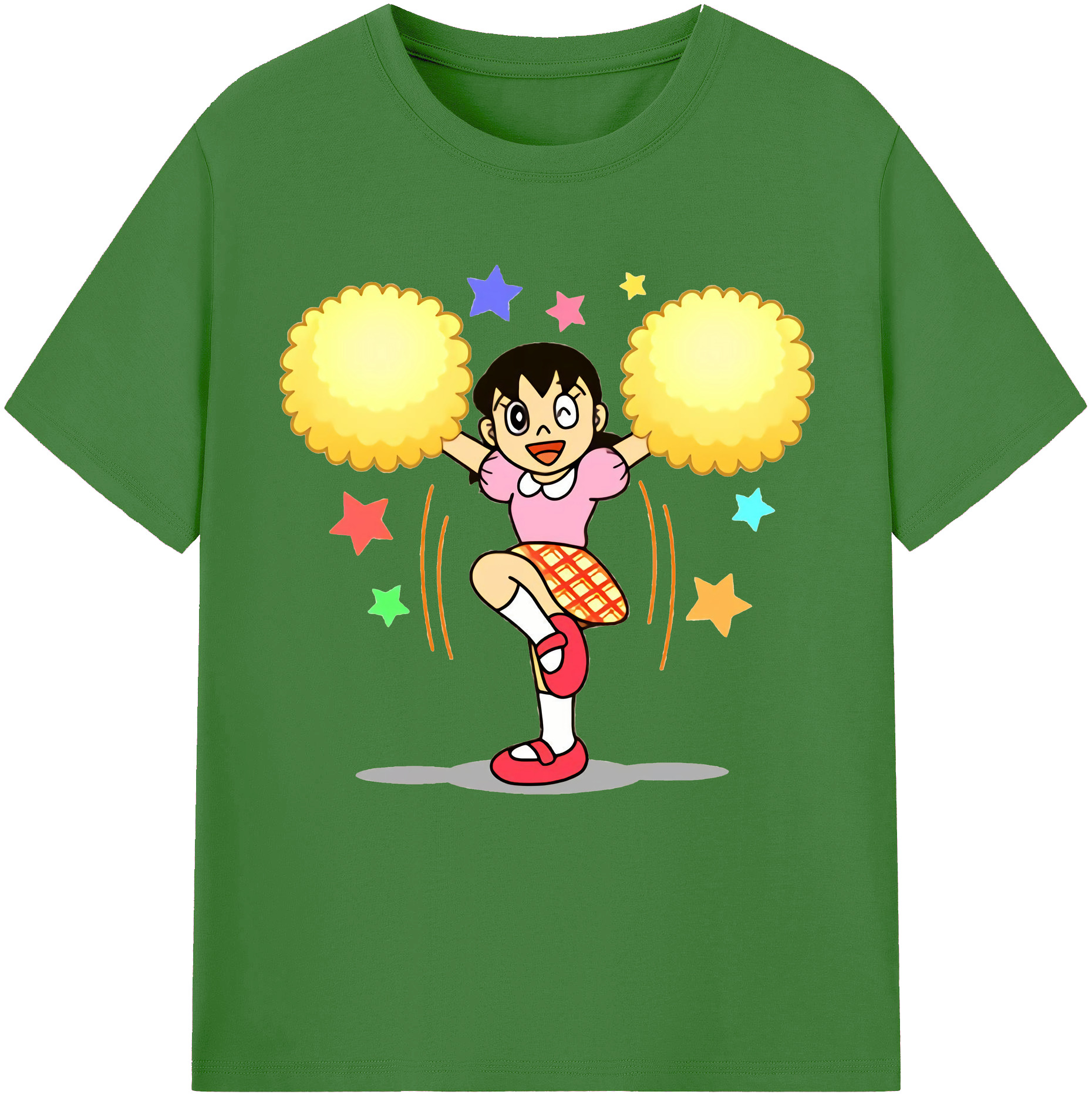 （画像用） ドラえもん みなもと しずか Doraemon Shizuka Minamoto レディースカジュアルプリントTシャツ（綿100％）